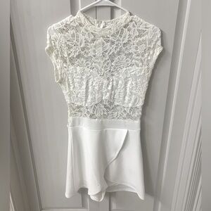 White lace romper